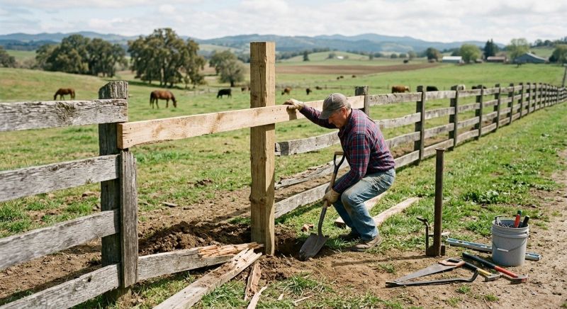 Horse Fence Repair